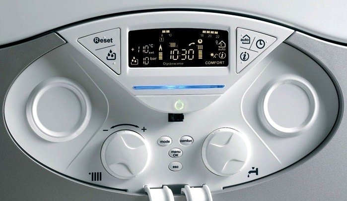 Панель управления котлом