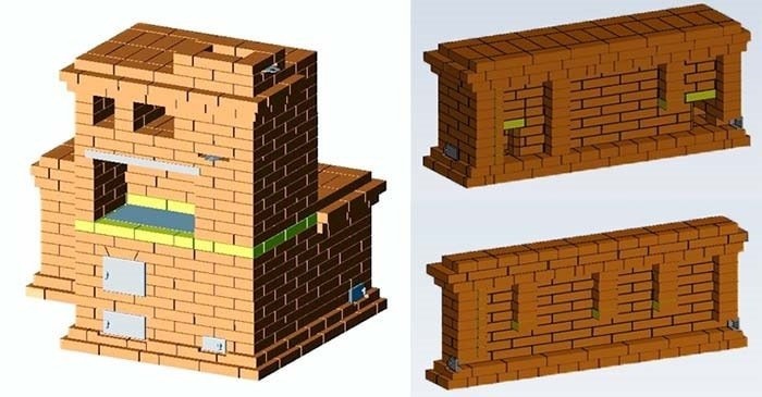 Поперечное сечение нагревателя