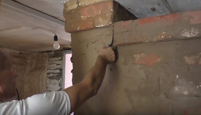 Штукатурка на прямой стене