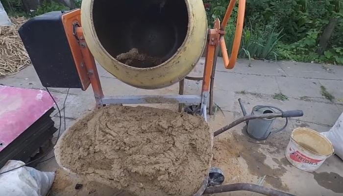 Раствор из глины и песка