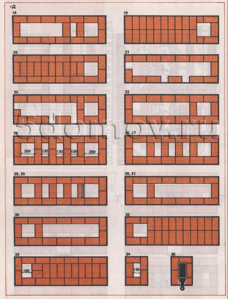 Кирпичный радиатор с ручками