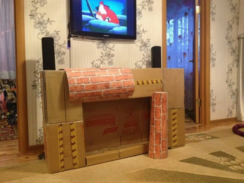 Создание каркасов для будущего камина
