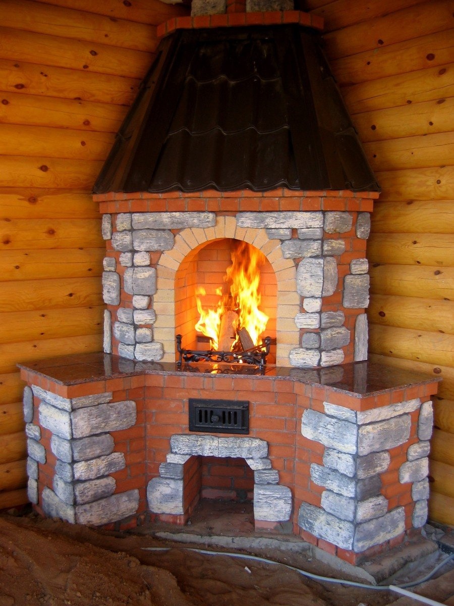 Барбекю из кирпичной кладки