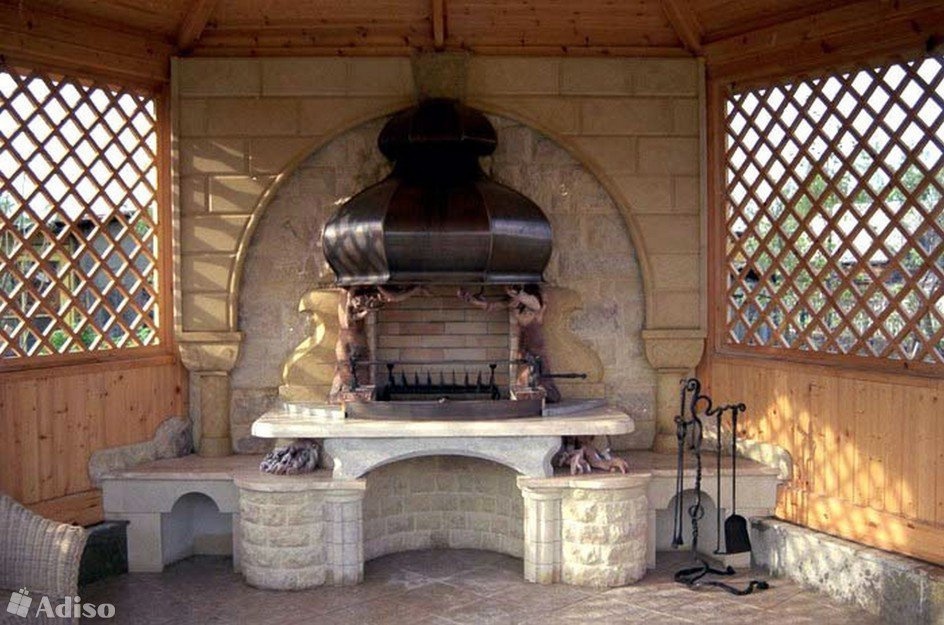 Мангал Deluxe в беседке